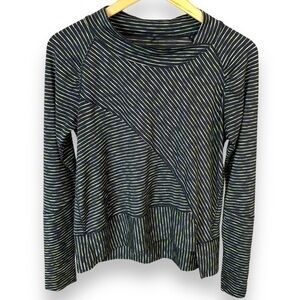 prAna Women’s Black White Yellow Artsy Athletic Top - Small